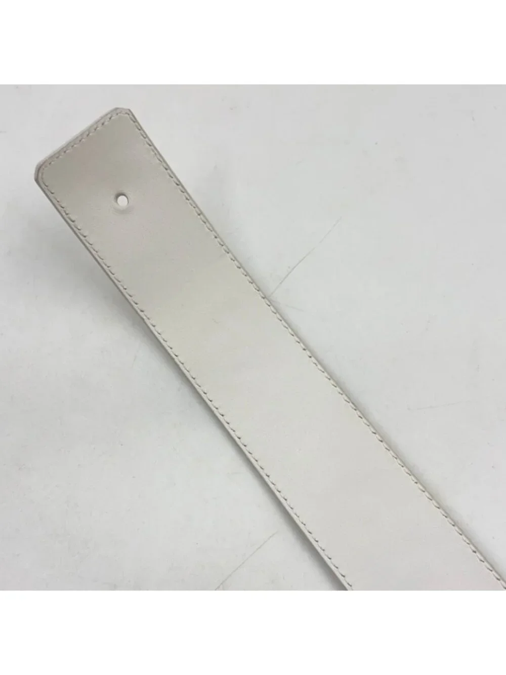 Louis Vuitton Ceinture LV Tiger 40 Leather White Red Belt Silver